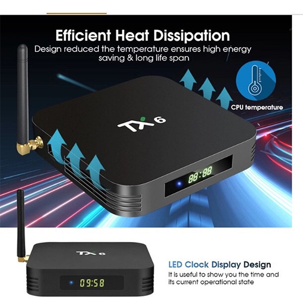 اندروید باکس مدل TX6 Dual WIFI 4/32