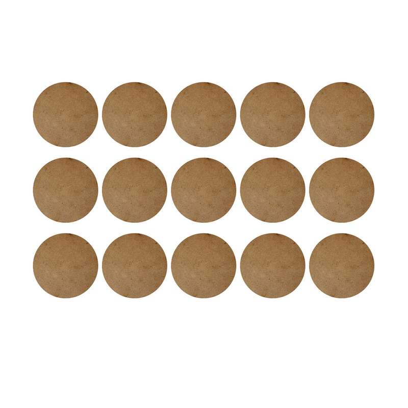 اسلایس چوبی مدل دایره خام مجموعه 15 عددی
