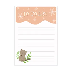کاغذ یادداشت مدل to do list طرح برنامه ریزی روزانه مدل گربه