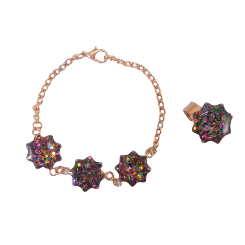 نیم ست دخترانه مدل ستاره کد G1106