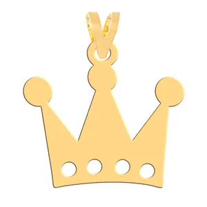 آویز گردنبند طلا 18 عیار زنانه فرشته مدل تاج   WNL-000639