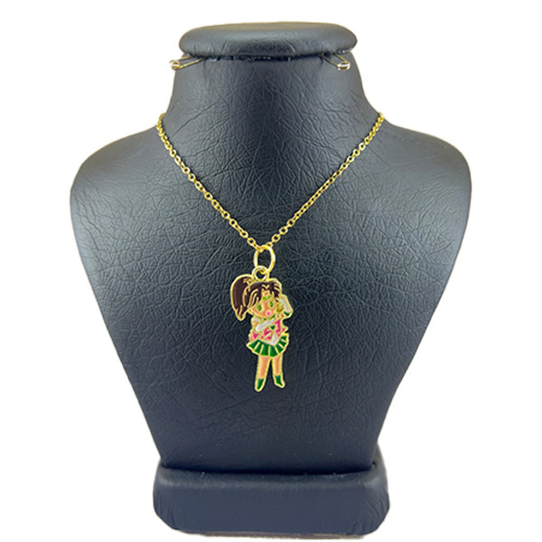 گردنبند دخترانه مدل دخترک ناز کد 9645321