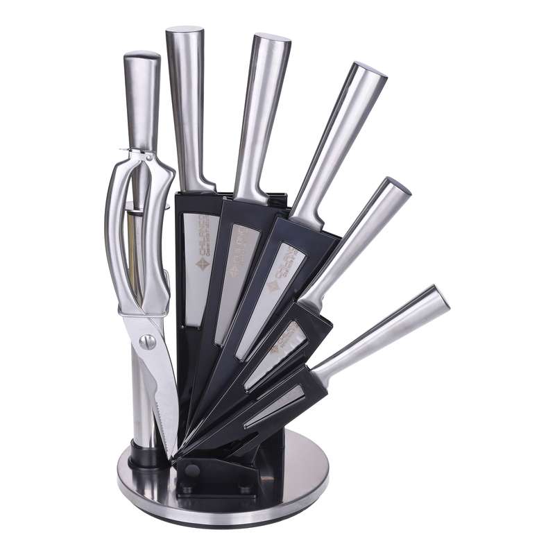 سرویس چاقو آشپزخانه 8 پارچه چیلانکو مدل کلاسیک پایه استیل