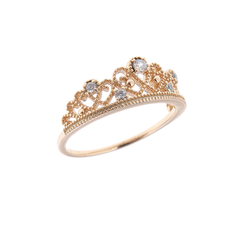 انگشتر زنانه مدل تاح خاص کد 4574596