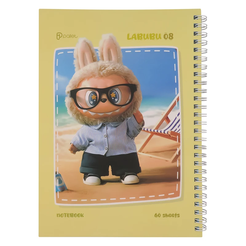 دفتر مشق 60 برگ پالت مدل لبوبو کد 3