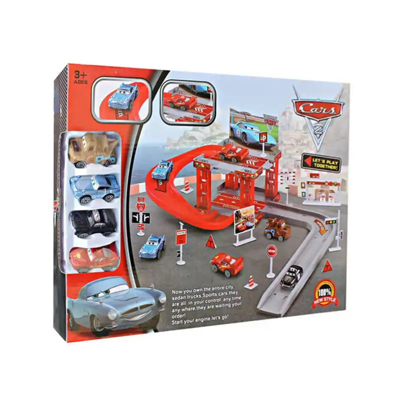 کیت ماشین بازی طرح پارکینگ مدل مک کویین کد CY180