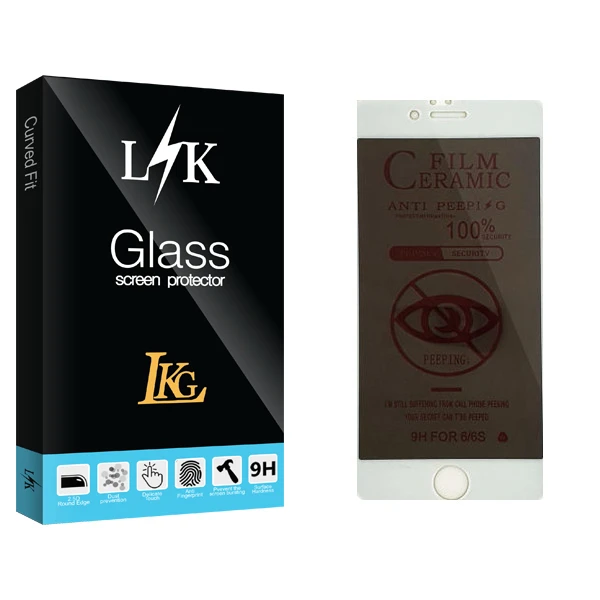 محافظ صفحه نمایش حریم شخصی ال کا جی مدل LK Glass مناسب برای گوشی موبایل اپل iPhone 6