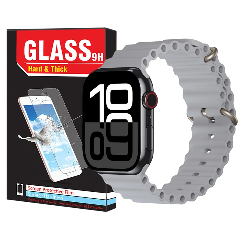 بند هارد اند تیک مدل Ocean HT مناسب برای اپل واچ سری 10 سایز 46 میلی متری