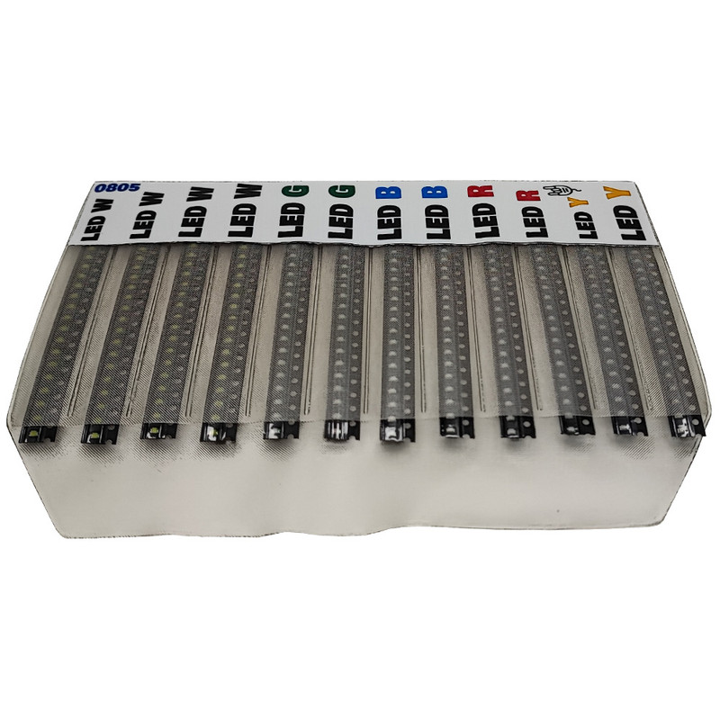 پک ال ای دی SMD مصیعلا مدل 0805 بسته 300 عددی پک ال ای دی SMD مصیعلا مدل 0805 بسته 300 عددی