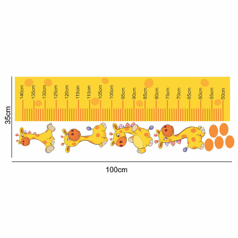 متر اندازه گیری کودک طرح cute girrafe