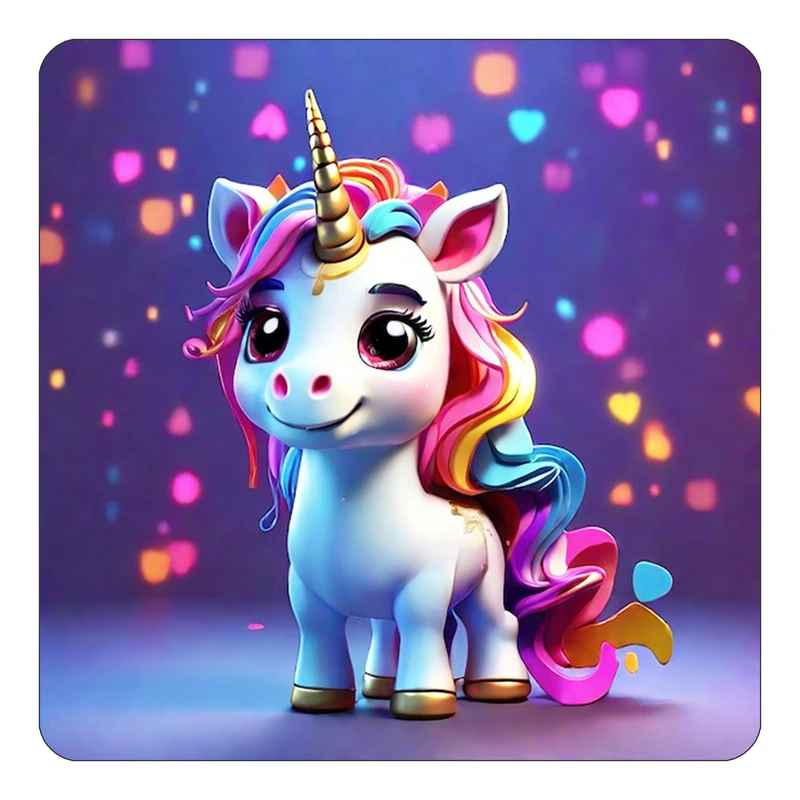 مگنت کاکتی طرح اسب تک شاخ و یونیکورن مدل mp30907