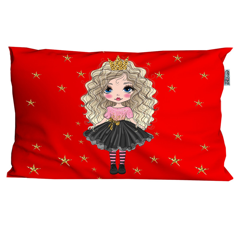 روبالشی کودک هزاردستان طرح دختر زیبا مدل rob302