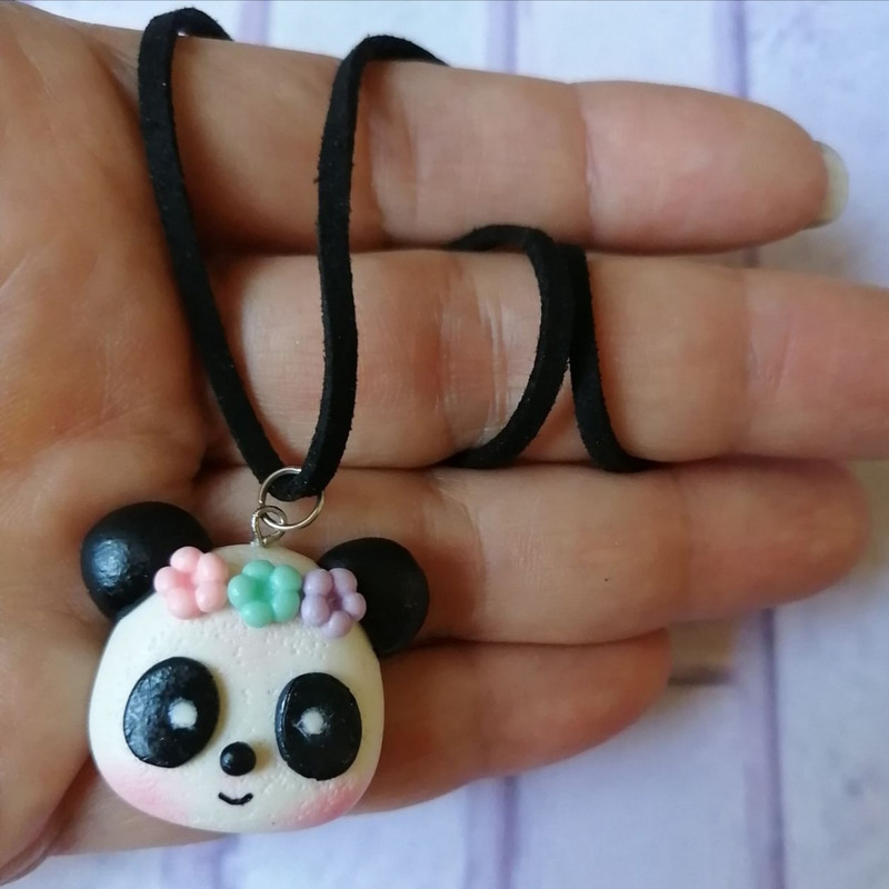 گردنبند دخترانه مدل پاندا