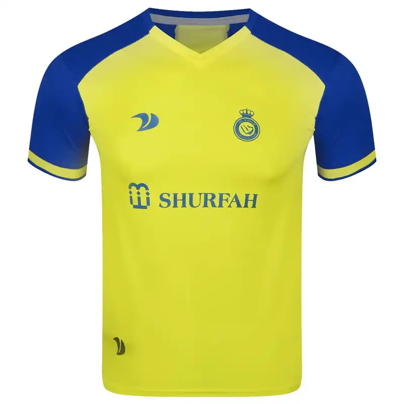 ست لباس ورزشی مردانه مدل النصر طرح رونالدو 2023