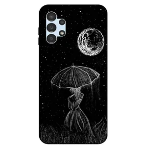 Megafone Girl and Moon 1369 Cover For Samsung Galaxy A13 4G
