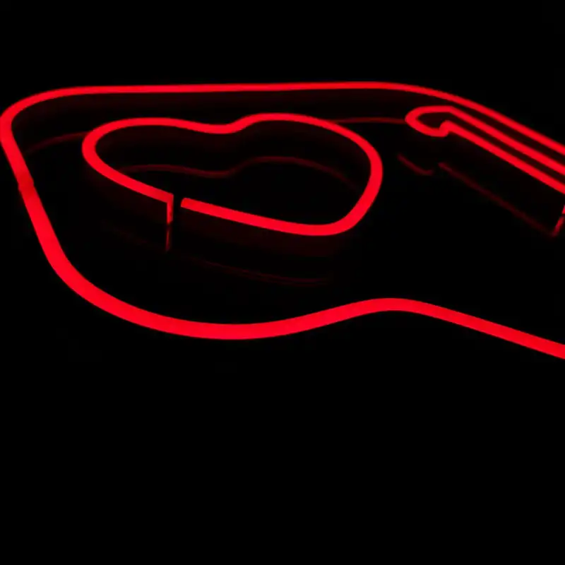 چراغ نئونی دیواری طرح لایک