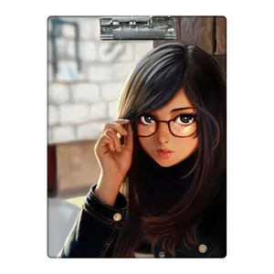 تخته شاسی طرح فانتزی دختر عینکی  کد 8265821 سایز A4