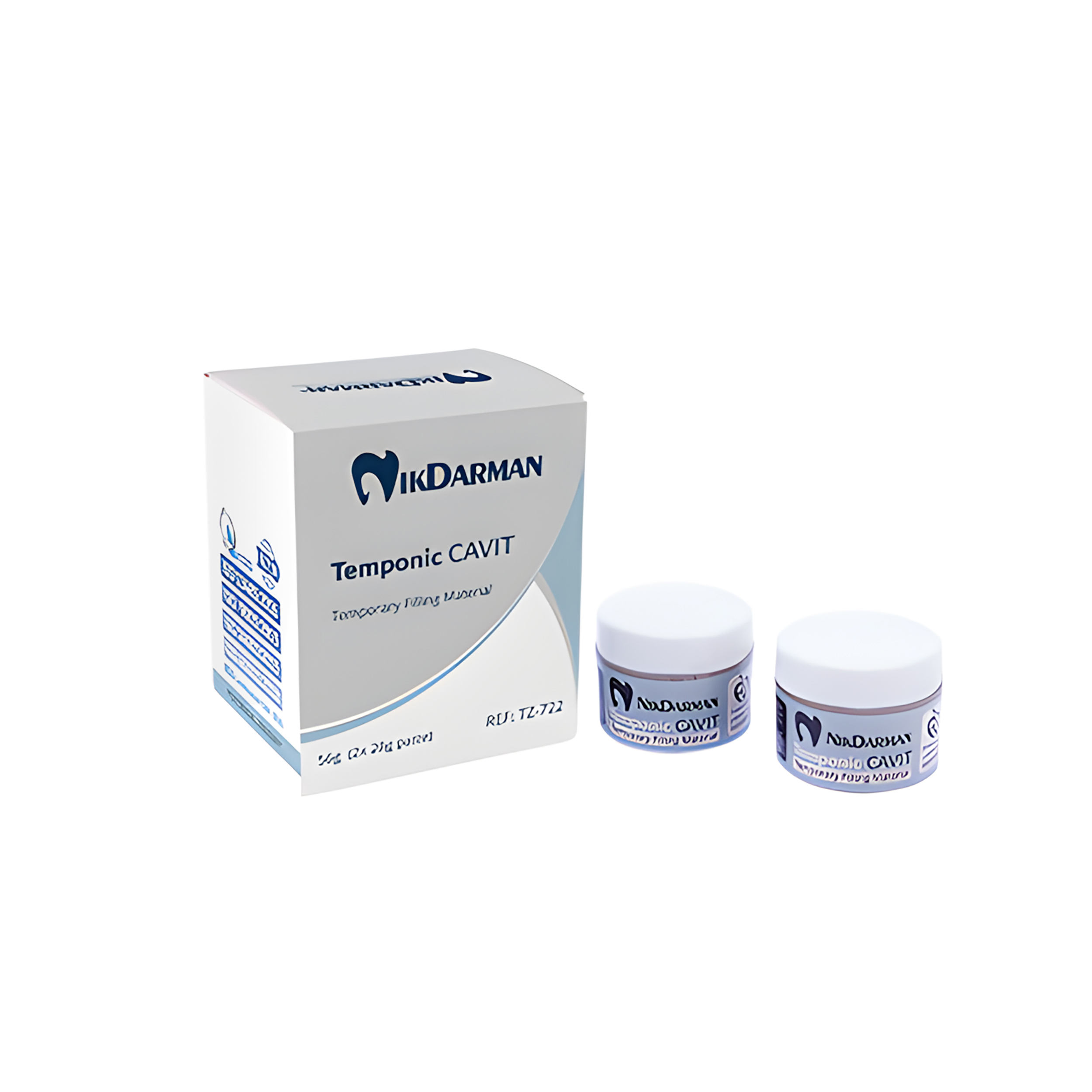 خمیر پانسمان موقت نیک درمان مدل Temponic Cavit وزن 28 گرم بسته 2 عددی