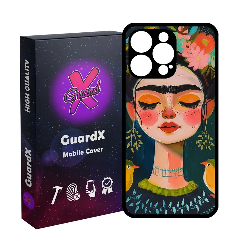 کاور گارد ایکس طرح دخترانه مدل Glass10785 مناسب برای گوشی موبایل اپل iPhone 15 Pro Max