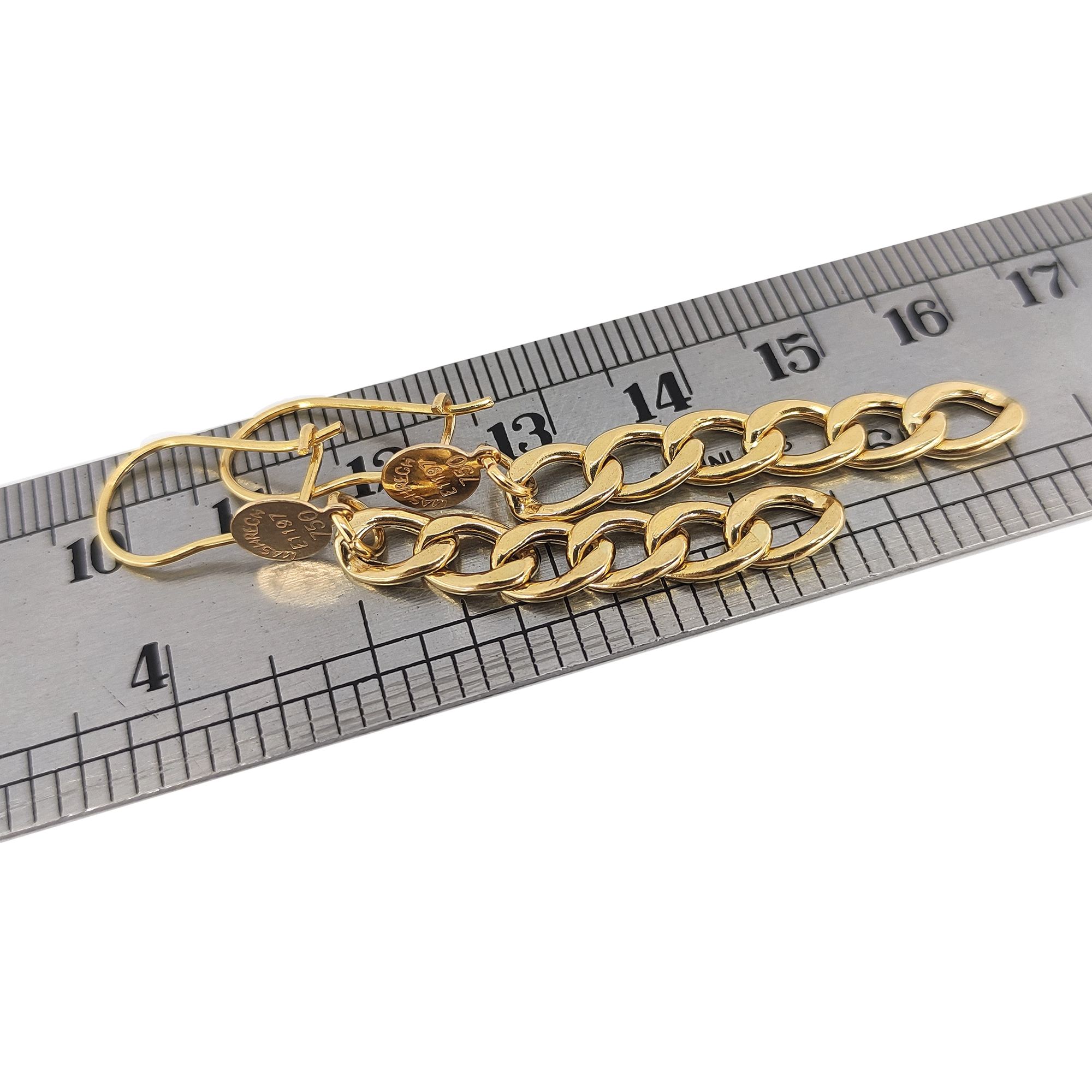 گوشواره طلا 18 عیار زنانه طلا و جواهرسازی افرا مدل 227228