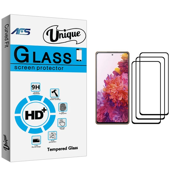 محافظ صفحه نمایش ای اف اس مدل Unique Glass مناسب برای گوشی موبایل سامسونگ Galaxy S20 FE بسته سه عددی