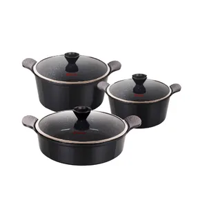 سرویس قابلمه و تابه گرانیت 6 پارچه کاندید مدل اسکار