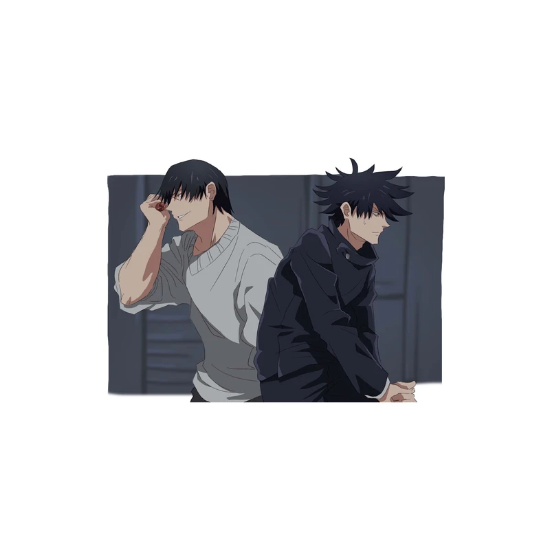 استیکر لپ تاپ و موبایل مدل انیمه طرح جوجوتسو کایسن مگومی فوشیگورو Jujutsu Kaisen Megumi Fushiguro کد 2281