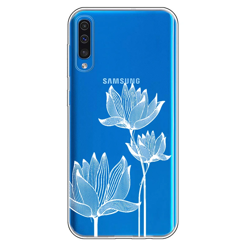 کاور مگافون طرح گل مدل C47-W مناسب برای گوشی موبایل سامسونگ Galaxy A50 / A50 S / A30 S