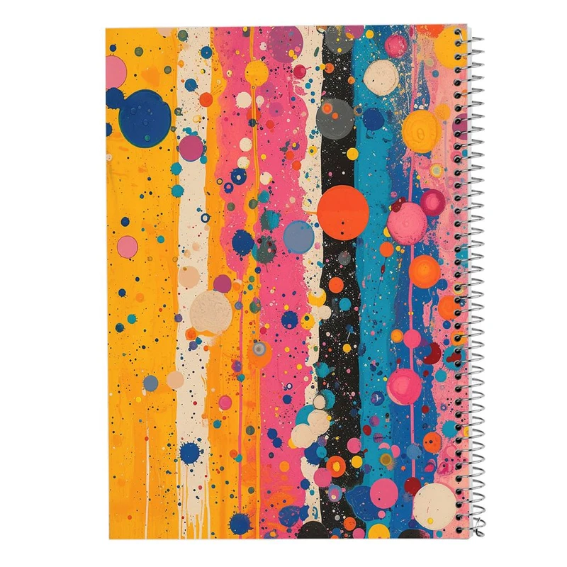 دفتر ژورنال نویسی 50 برگ مدوپد مدل نقطه ای طرح اشکال فانتزی کد DF16040