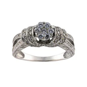 انگشتر نقره زنانه جواهری سون مدل 2305