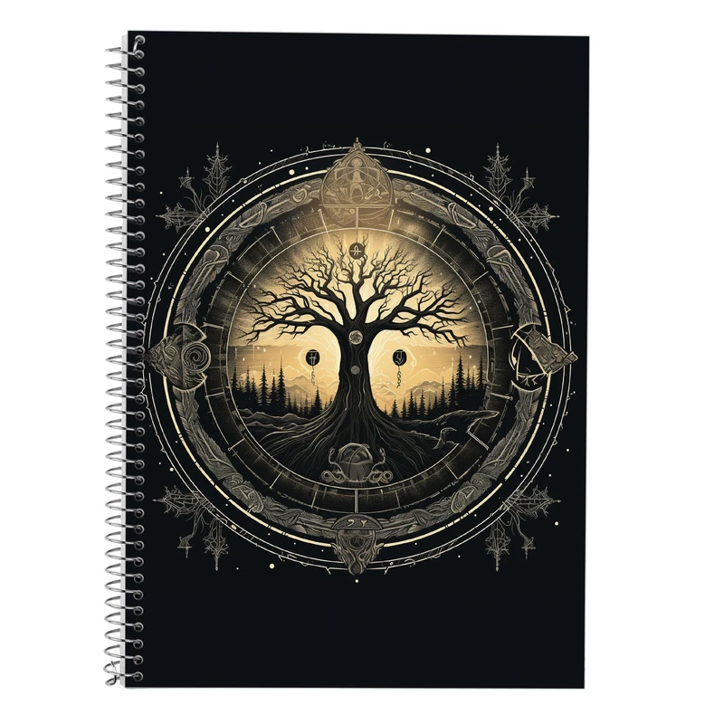 دفتر زبان 50 برگ مدوپد مدل سه خط طرح  ارباب حلقه ها The Lord of the Rings کد DF3111