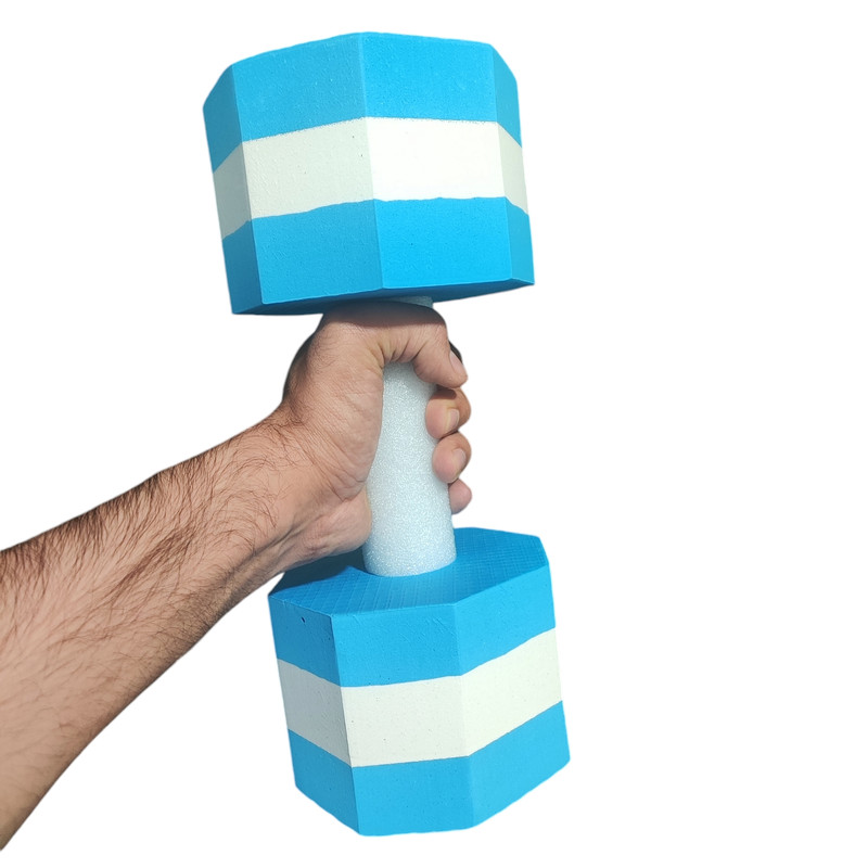 دمبل آبی مدل DML003C بسته دو عددی
