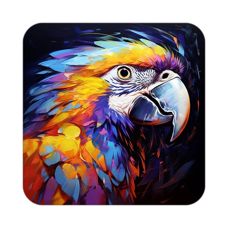 زیر لیوانی کاکتی طرح حیوانات رنگی مدل mp26504