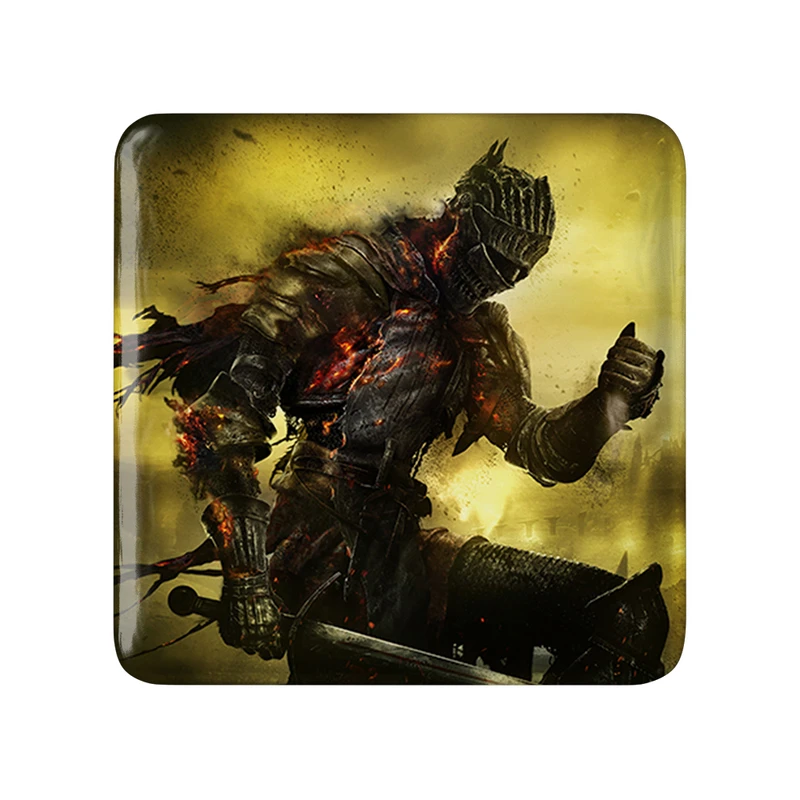 مگنت خندالو طرح کاور رسمی دارک سولز مدل مربعی کد 30675