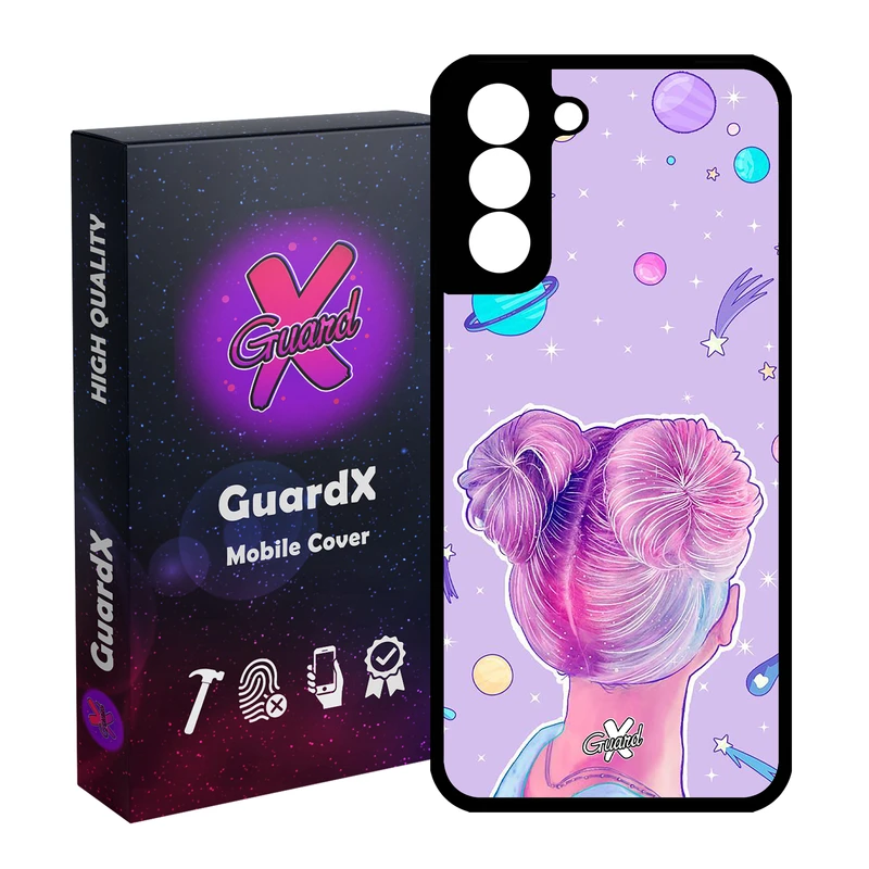 کاور گارد ایکس طرح Girl مدل Glass10112 مناسب برای گوشی موبایل سامسونگ Galaxy S21 FE