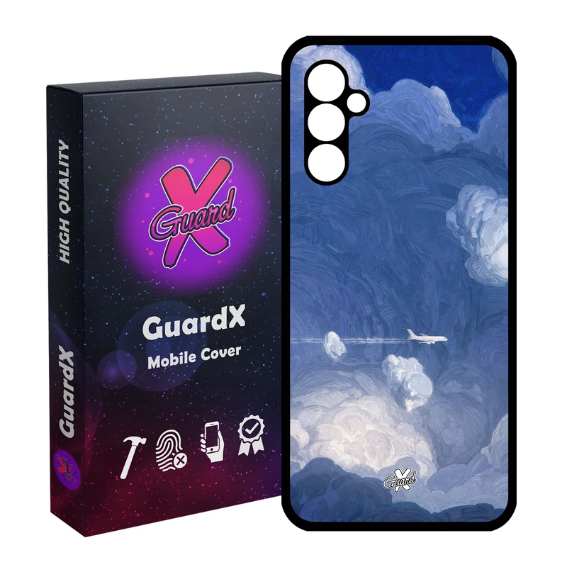 کاور گارد ایکس طرح هواپیما مدل Glass10597 مناسب برای گوشی موبایل سامسونگ Galaxy A24/A24 4G/M34 5G