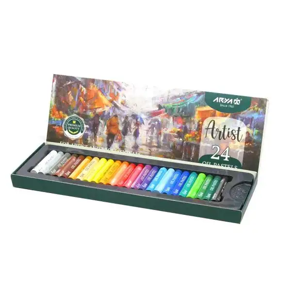 پاستل روغنی 24 رنگ آریا مدل Man-Artist