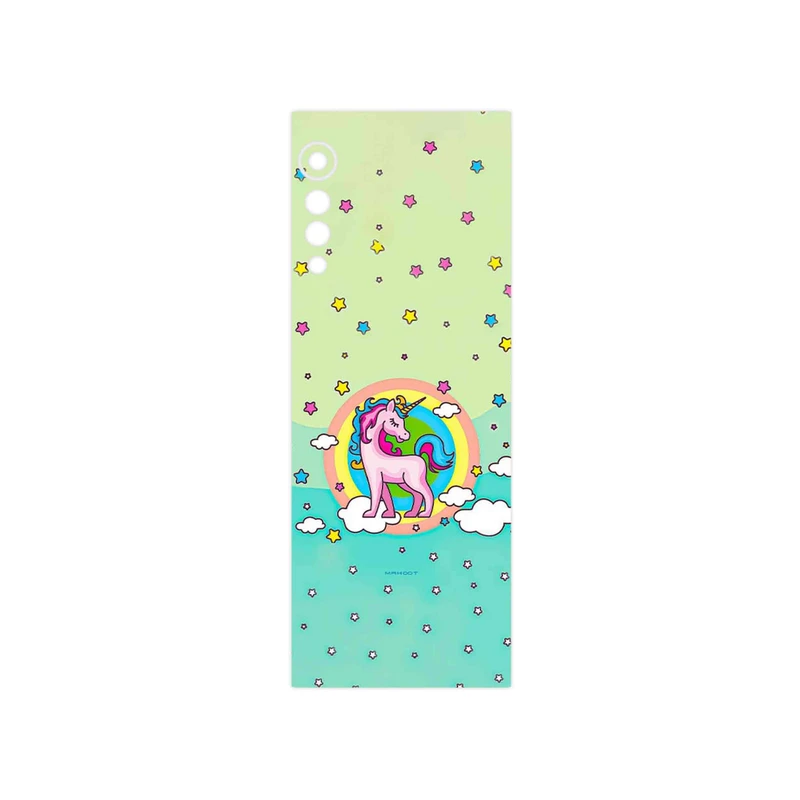 برچسب پوششی ماهوت مدل Rainbow unicorn adventure مناسب برای گوشی موبایل ال جی Velvet 5G