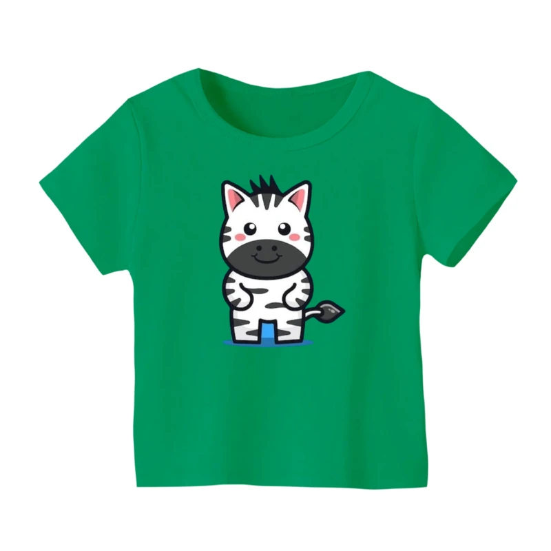 تی شرت آستین کوتاه بچگانه مدل گورخر کد ۱۲