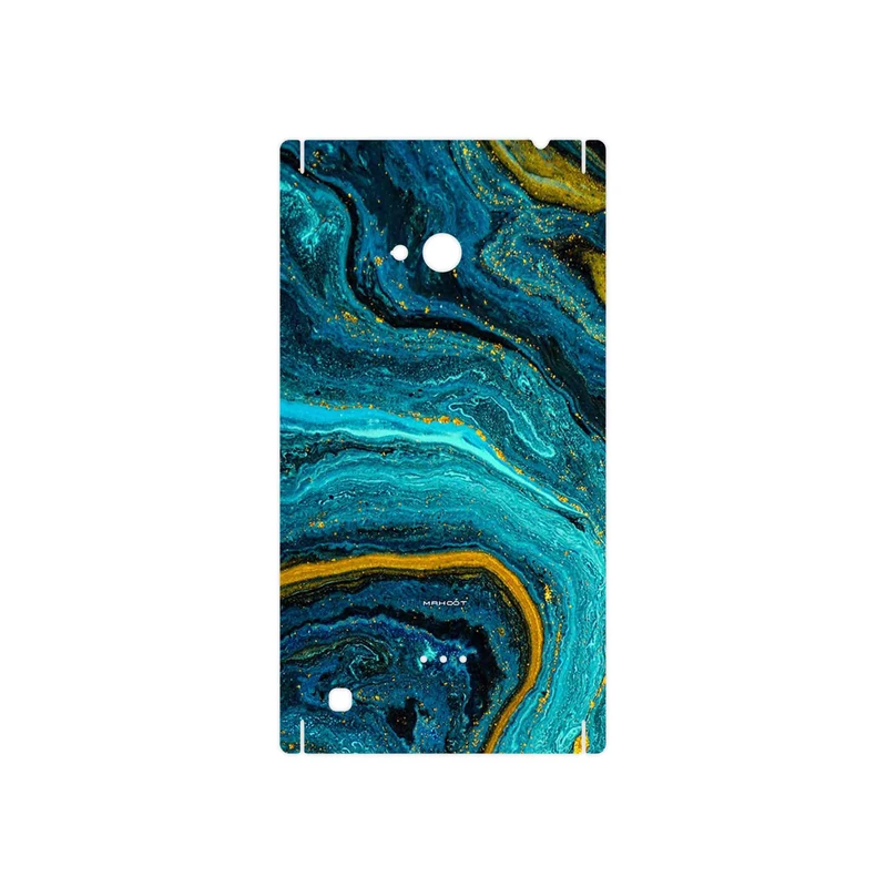 برچسب پوششی ماهوت مدل Turquoise marblewith golden streaks مناسب برای گوشی موبایل نوکیا Lumia 720