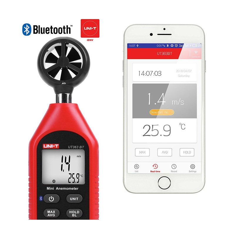 سرعت سنج باد یونی تی مدل UT363BT سرعت سنج باد یونی تی مدل UT363BT