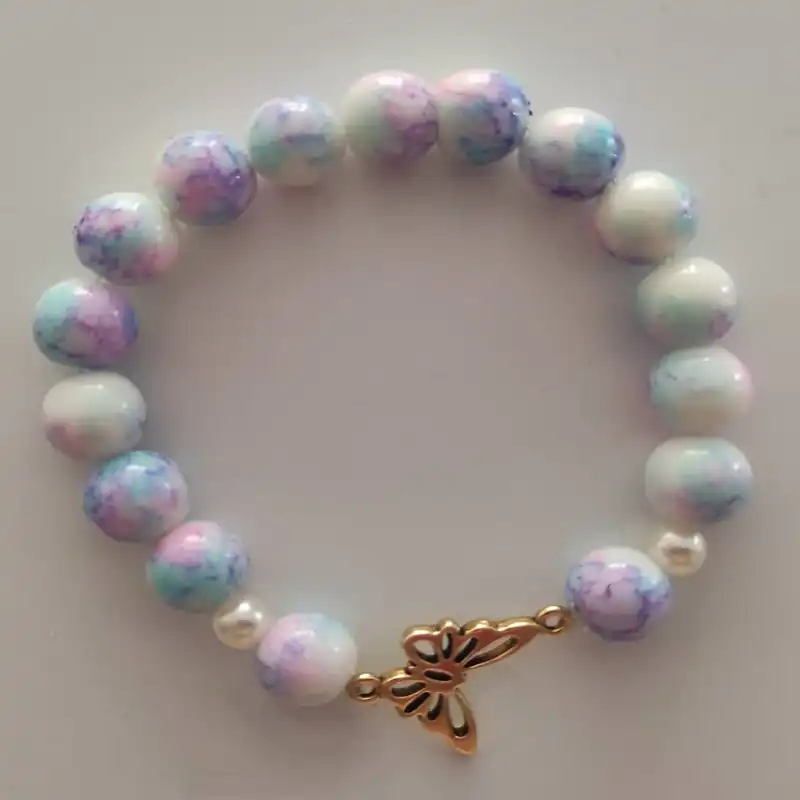 دستبند دخترانه مدل پروانه