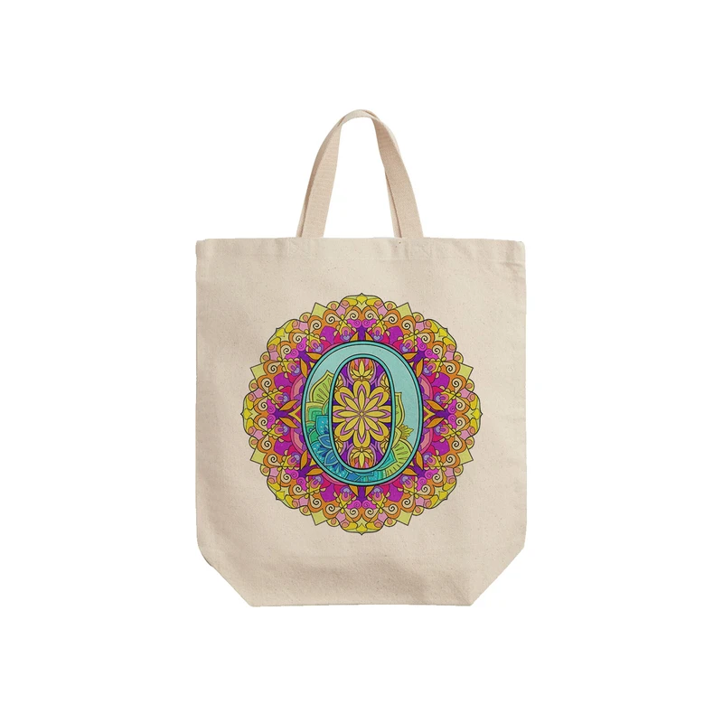 ساک خرید ترمه طراحان ایده مدل حرف O ماندالا کد cfp2965 - S