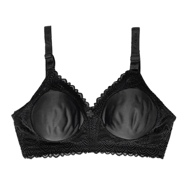 سوتین زنانه فانتزی شارمین مدل کاسه پرلون دستک دانتل کد ZP134.3