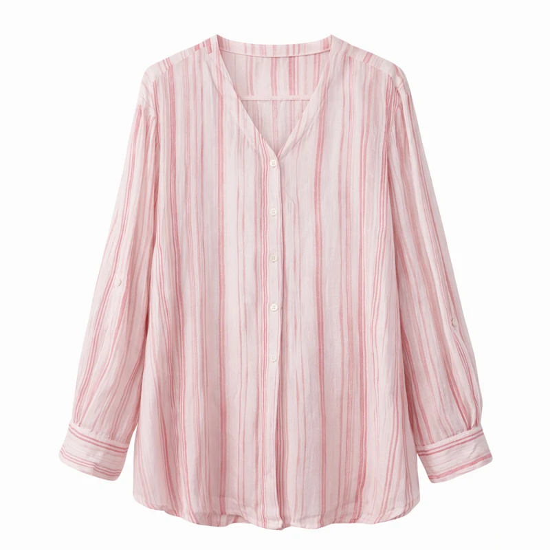 شومیز آستین بلند یقه هفت زنانه مدل 3822