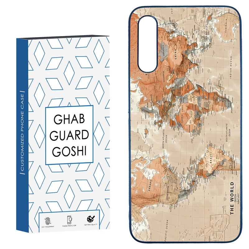 کاور قاب گارد گوشی طرح نقشه کد TPU-081 مناسب برای گوشی موبایل سامسونگ  Galaxy A50 / A50s / A30s