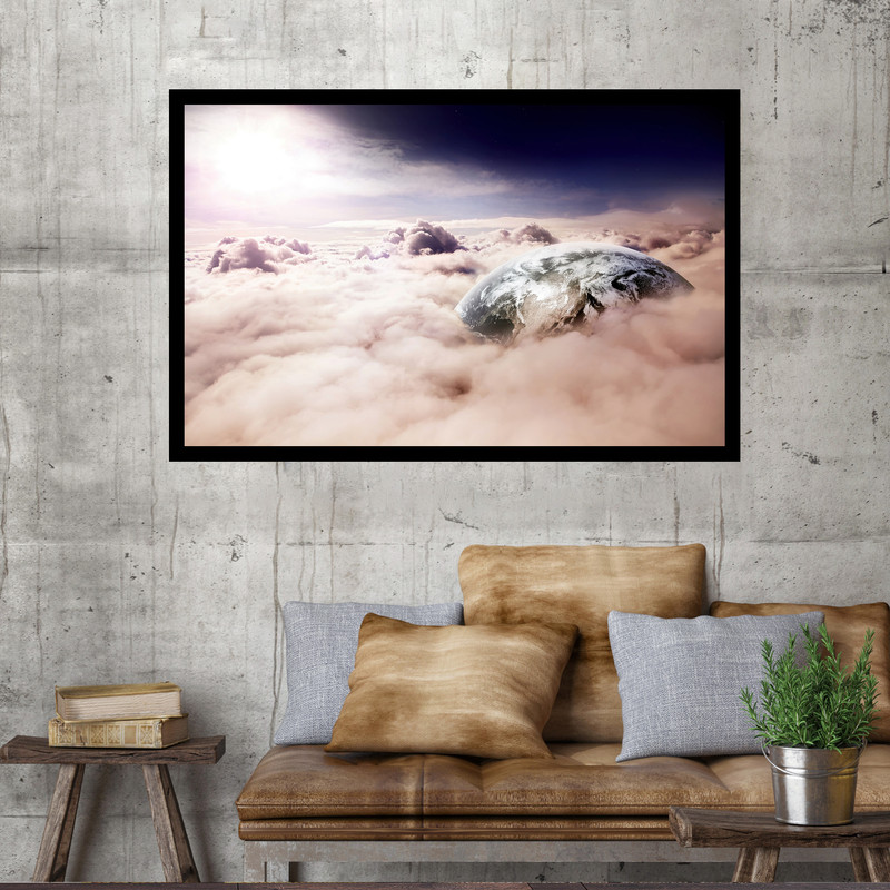 تابلو نوری بکلیت طرح ابرهای زیبا مدل B-MO1708