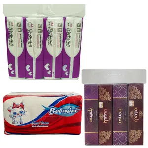 دستمال کاغذی بلمینی مدل خانواده کد B168 مجموعه 9 عددی