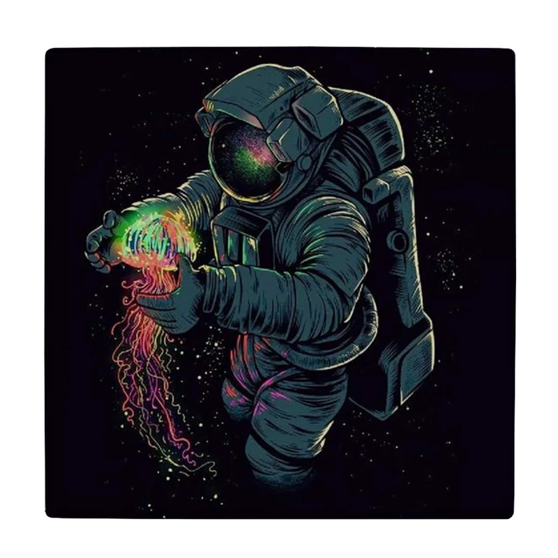 زیر لیوانی طرح فضانورد و عروس دریایی کد    4018486_2407