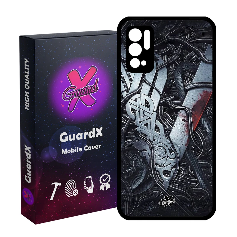 کاور گارد ایکس طرح Vikings مدل Glass10221 مناسب برای گوشی موبایل شیائومی Redmi Note 10 5G / Poco M3 Pro
